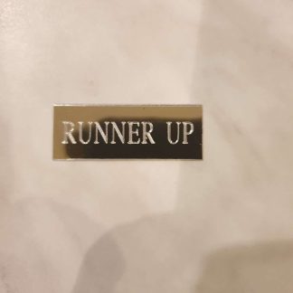 Pre-Engraved Plates - Runner Up