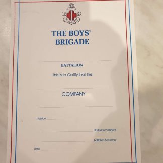 Battalion Certificates