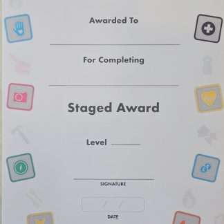 Staged Award Blank Certificate