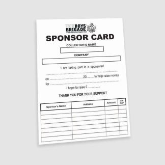 Sponsor Cards (Pack of 50)