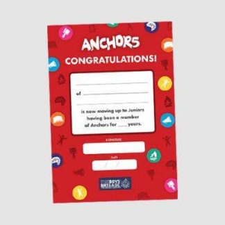 ANCHORS PROGRESSION CERTIFICATE - PACK OF 10 (A5)