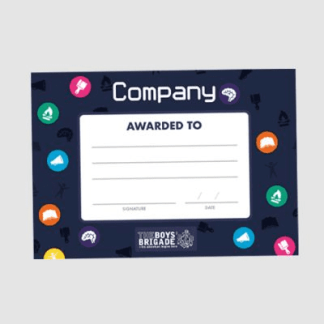 Company Open Certificate A5 (pk of 10)
