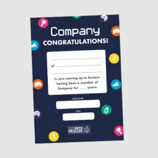 Company Promotion CertificateA5(pk of10)