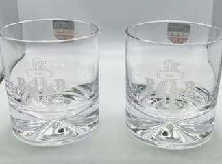 Dartington Pair of Dimple Whiskey Glasses