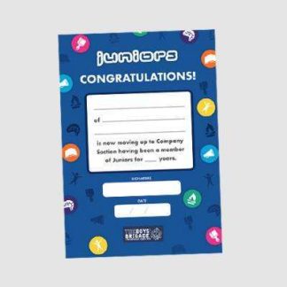 JUNIORS PROGRESSION CERTIFICATE - PACK OF 10 (A5)