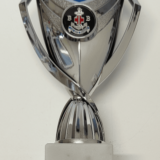 Silver/Blue Bowl Trophy
